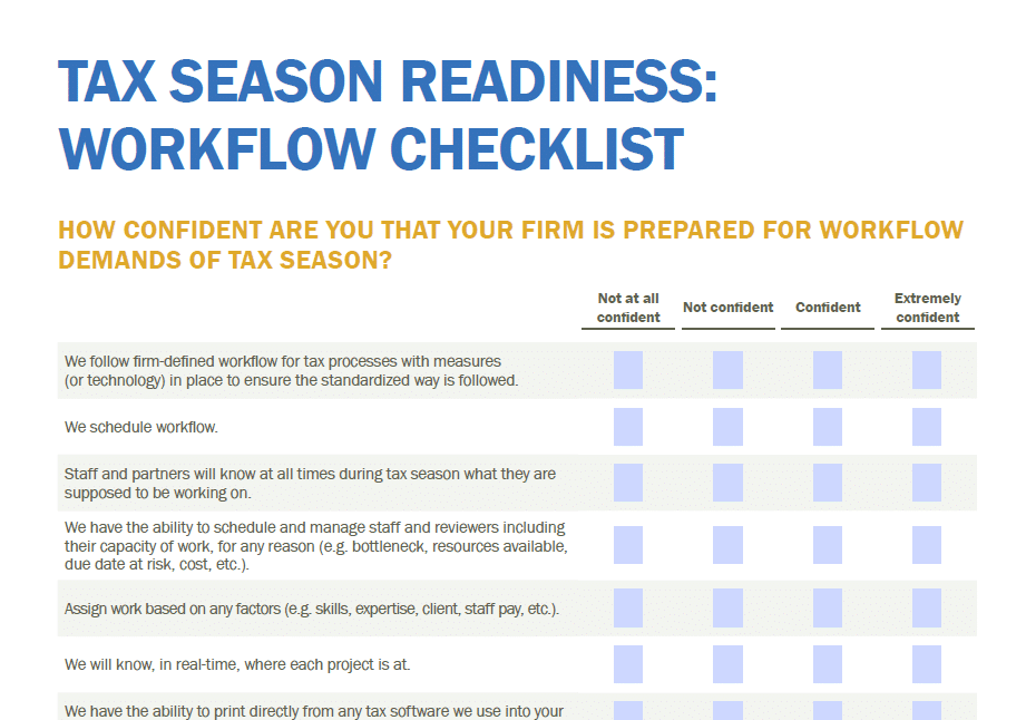 workfolow checklist