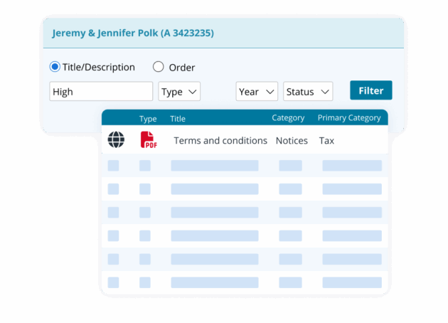 document search retention