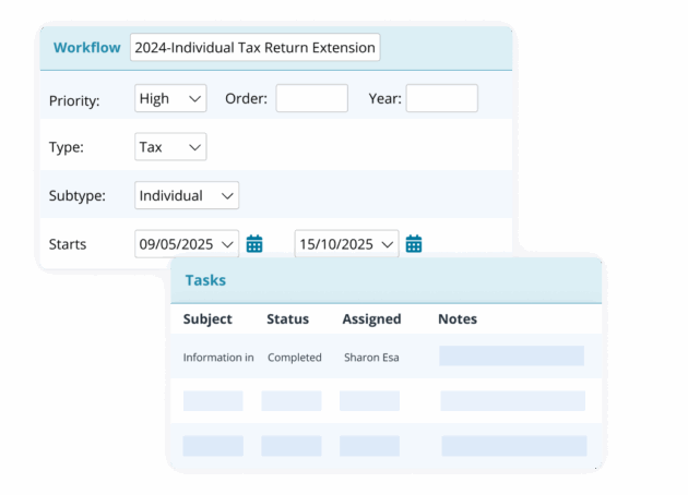 workflow optimisation tasks