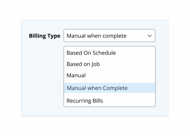 billing types